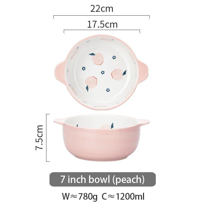 Shop 0 7 inch peach Yuibee Baking Dish Mademoiselle Home Decor