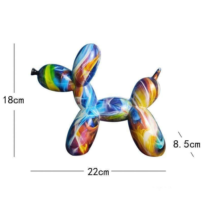 Shop 0 C Nordic Cool Colorful Painting Balloon Dog Statue Creative Graffiti Sculpture Home Living Room Decor Christmas New Year Gift Mademoiselle Home Decor