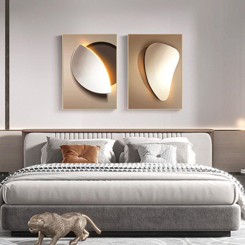 Shop 0 Modern industrial Geometric Canvas Art Painting Posters and Print Abstract Luxury Wall Home decor Poster for Living Room Bedroom Mademoiselle Home Decor